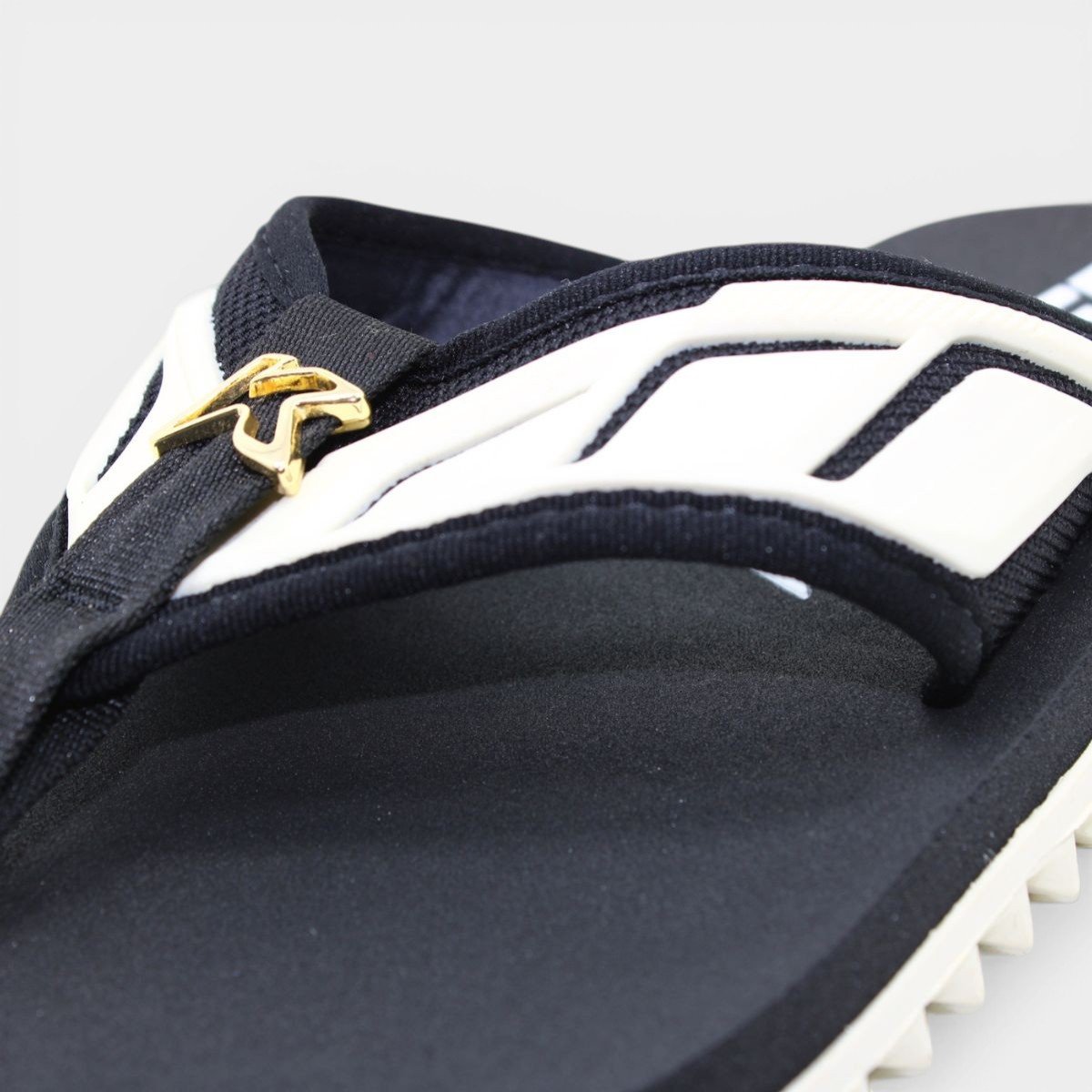 Sandália Kenner Kivah Full Force Masculina - Preto e Branco Preto/Branco 4