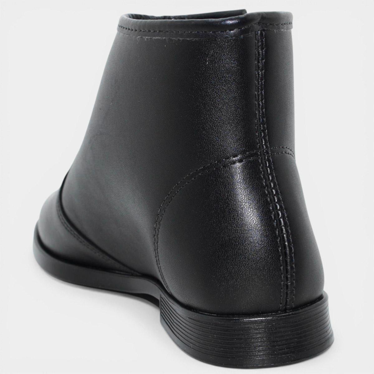 Bota Infantil Molekinha Apliques Menina - Preto Preto 4