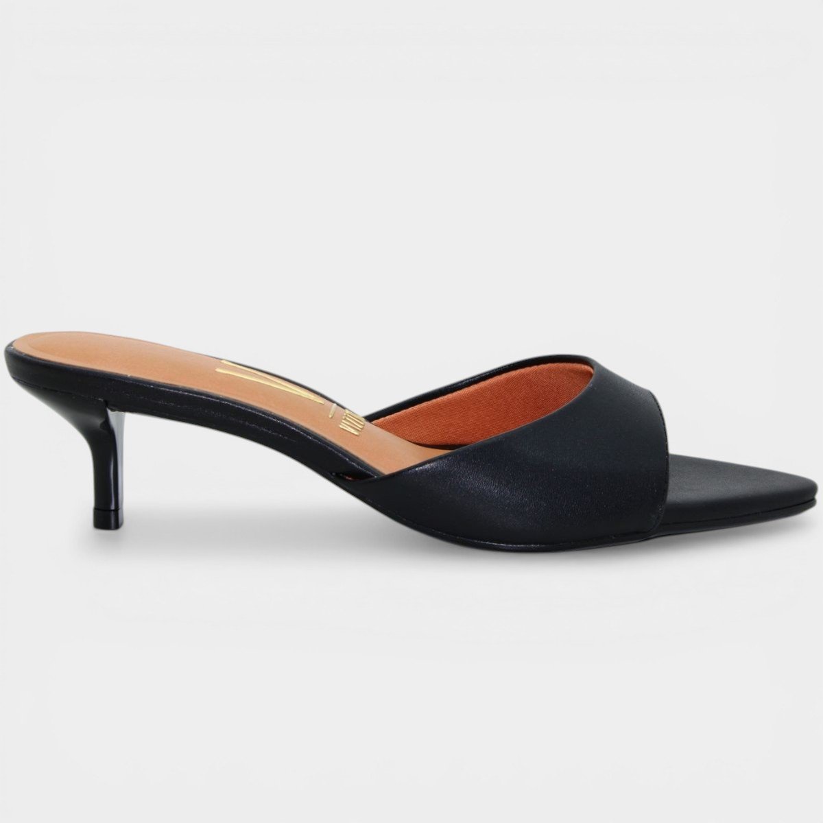 Tamanco Vizzano Salto Baixo Feminina - Preto Preto 2