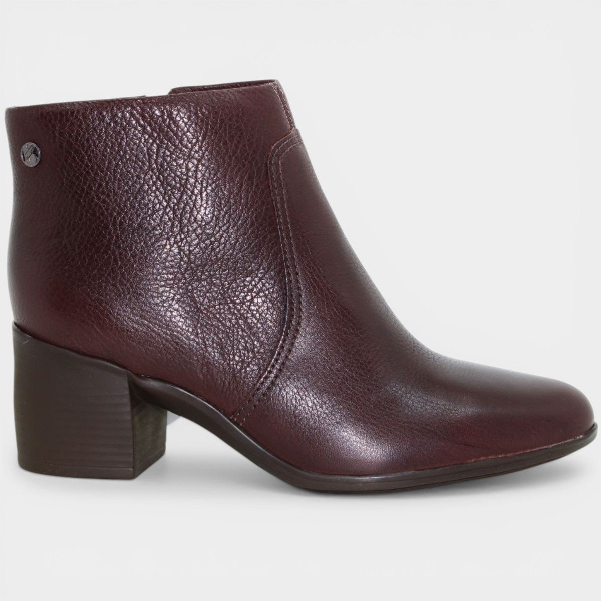 Bota Coturno Couro Bottero Burnish Feminina - Marrom Marrom 2