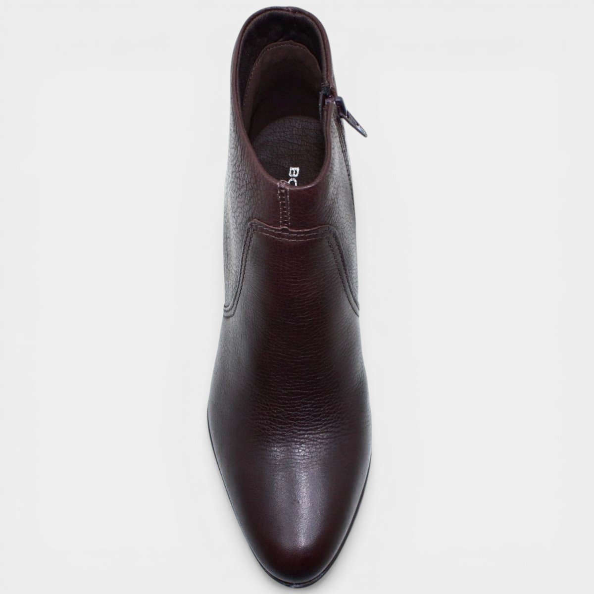 Bota Coturno Couro Bottero Burnish Feminina - Marrom Marrom 3