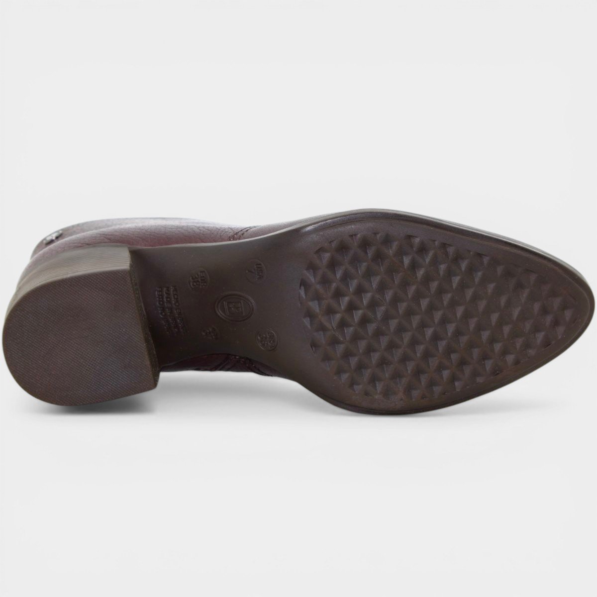 Bota Coturno Couro Bottero Burnish Feminina - Marrom Marrom 5
