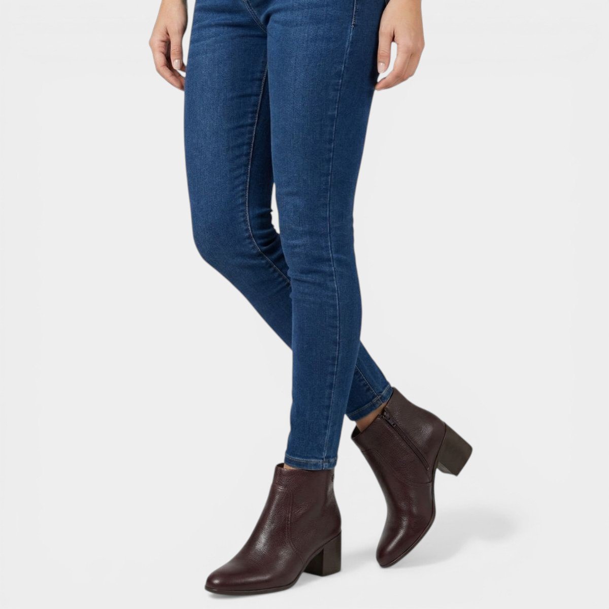 Bota Coturno Couro Bottero Burnish Feminina - Marrom Marrom 6