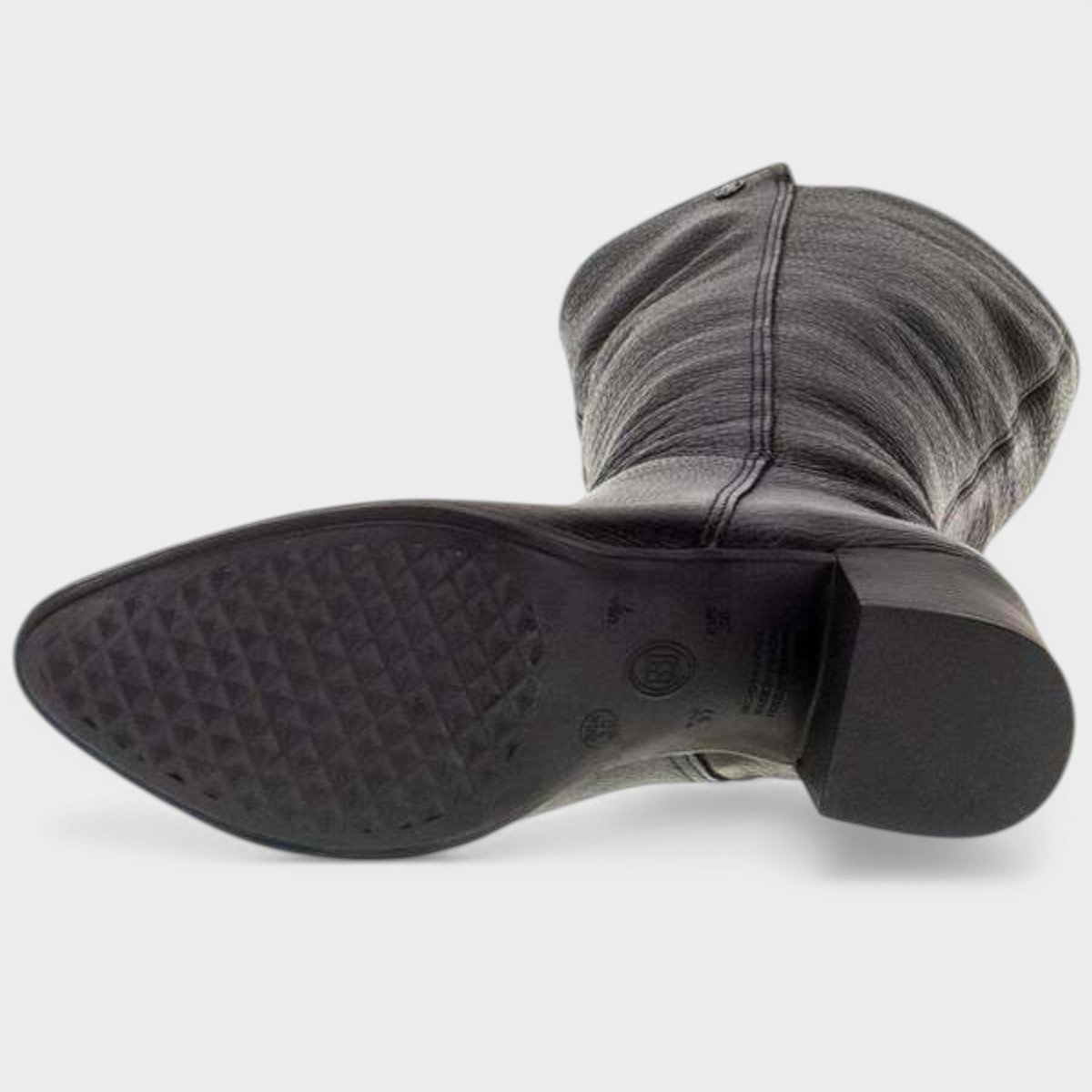 Bota Couro Bottero Cano Alto Feminina - Preto Preto 5