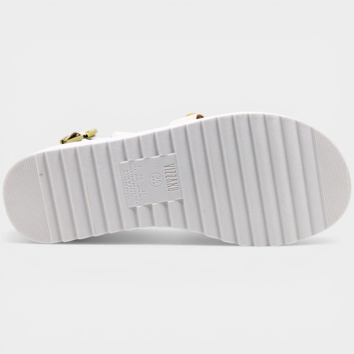 Papete Vizzano Anabela Apliques Feminina - Off White Off white 5