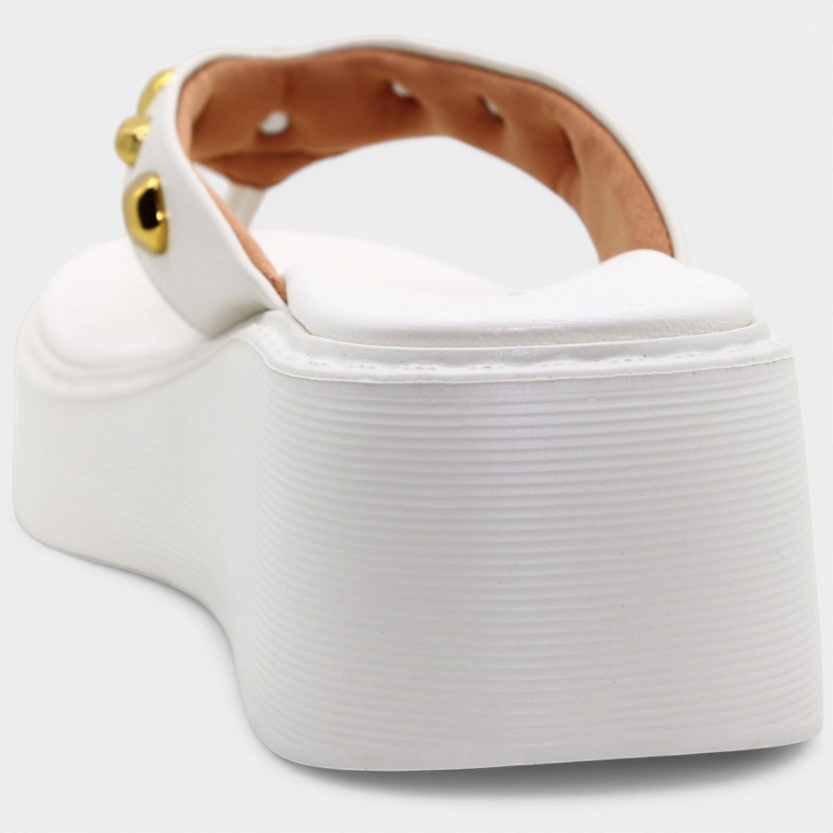 Chinelo Anabela Vizzano Pedraria Feminino - Off White Off White 4