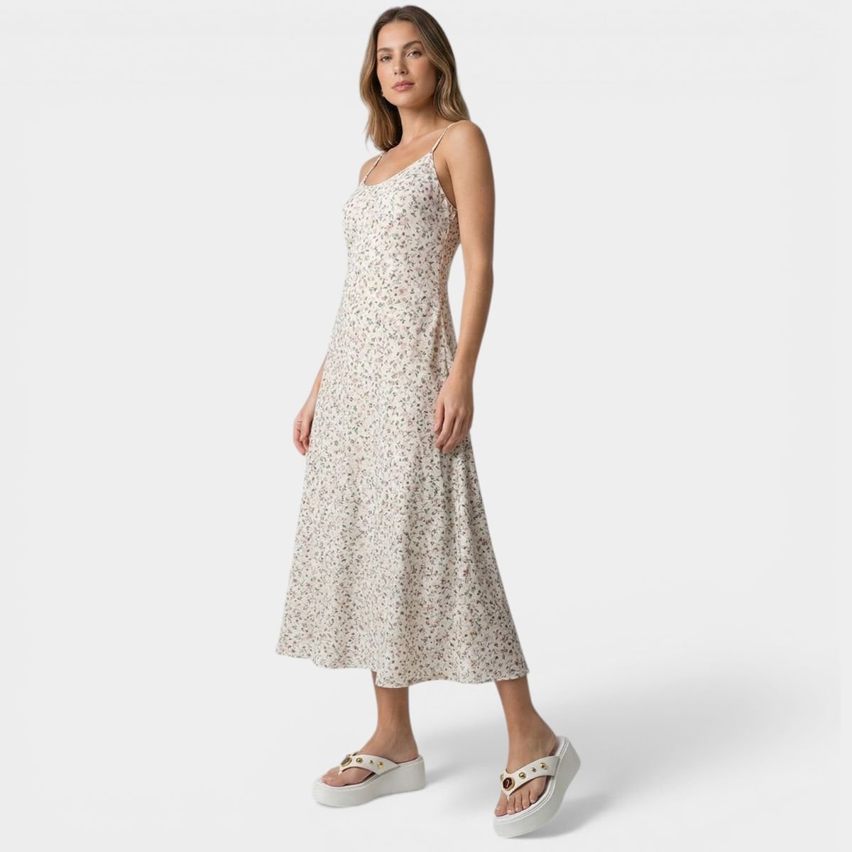 Chinelo Anabela Vizzano Pedraria Feminino - Off White Off White 6