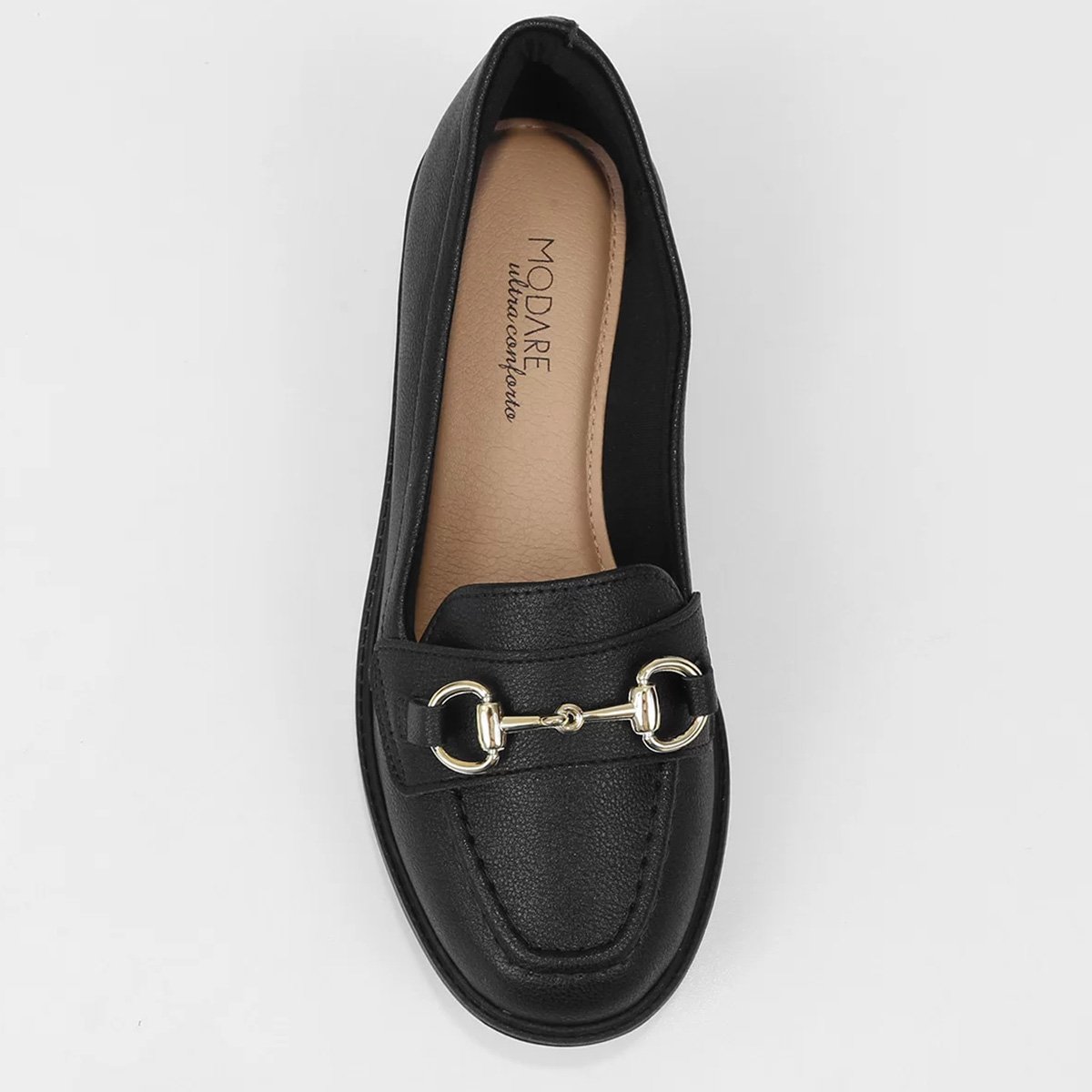 Mocassim Modare Tratorado Bridão Feminino - Preto Preto 3