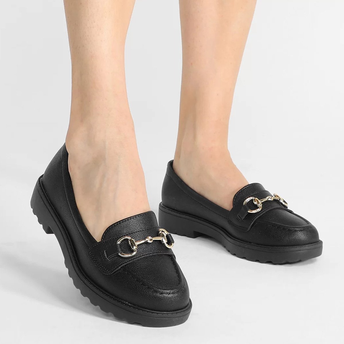 Mocassim Modare Tratorado Bridão Feminino - Preto Preto 6