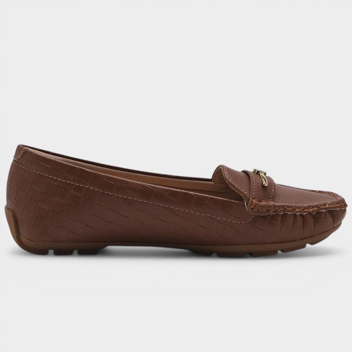 Mocassim Modare Texturizado Feminino - Marrom Marrom 2