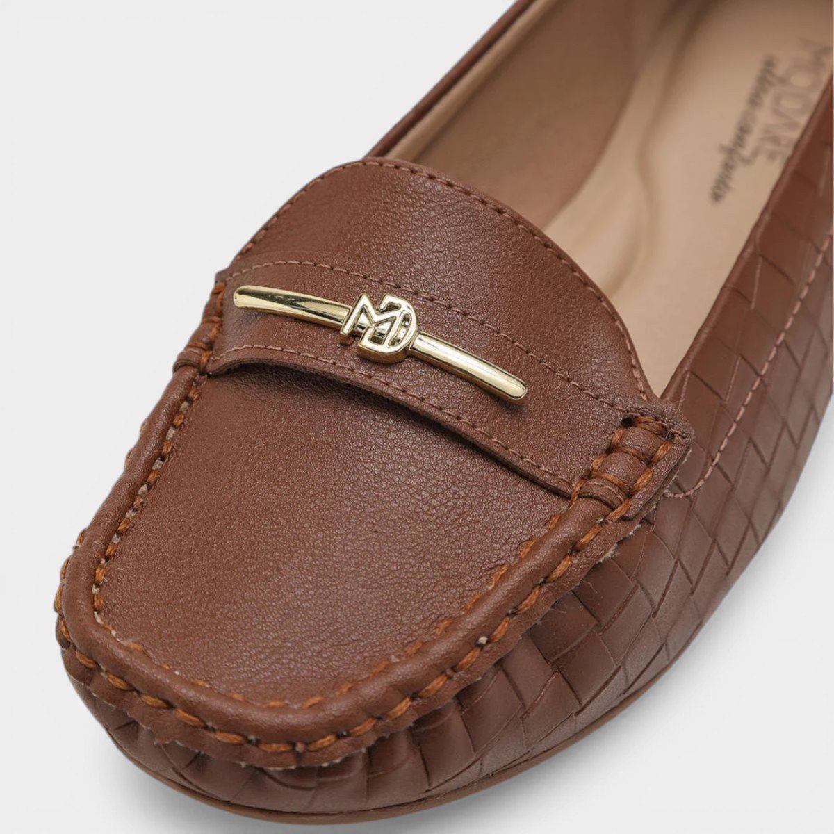 Mocassim Modare Texturizado Feminino - Marrom Marrom 4