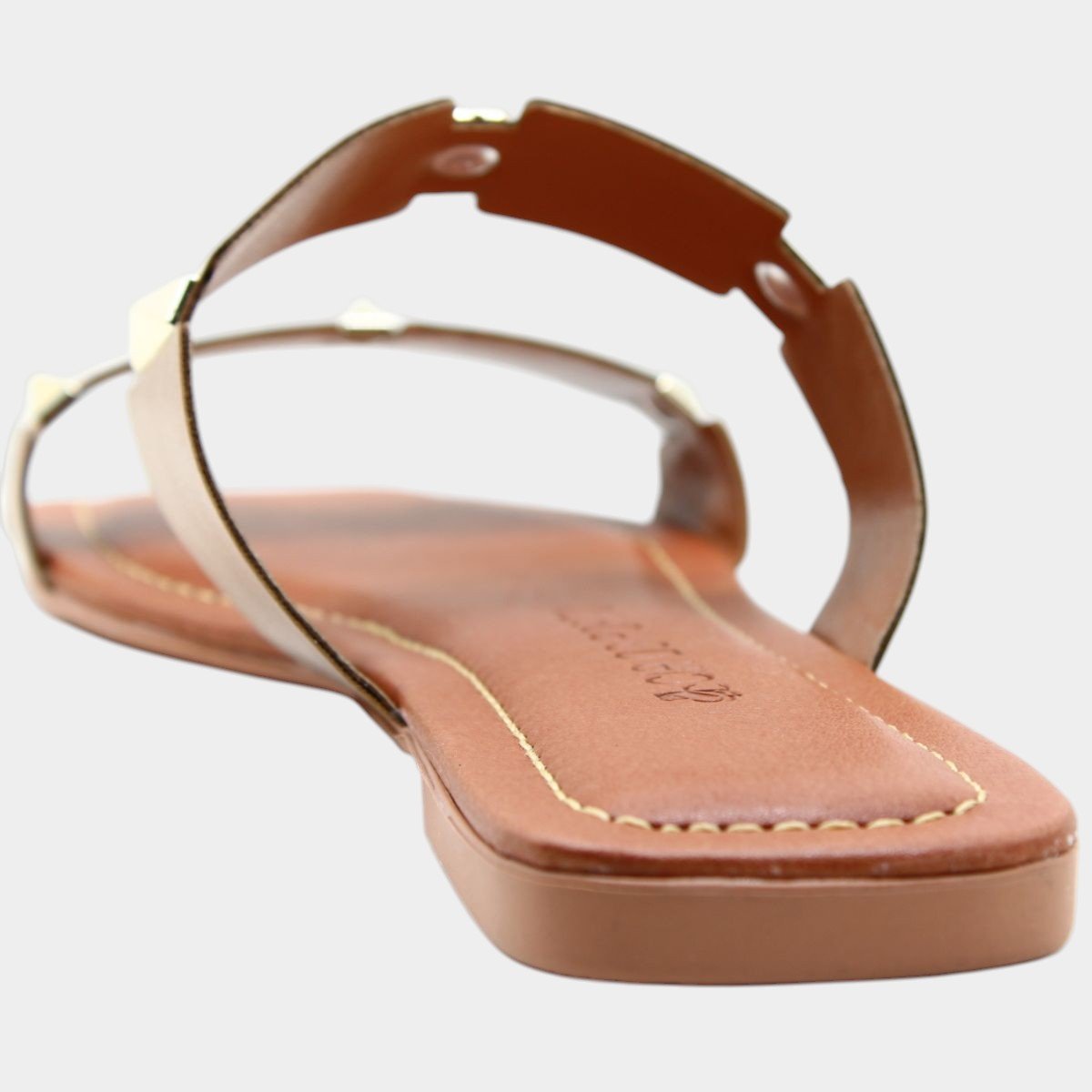 Rasteira Cia do Porto Spikes Fosco Feminina - Bronze Cinza 4