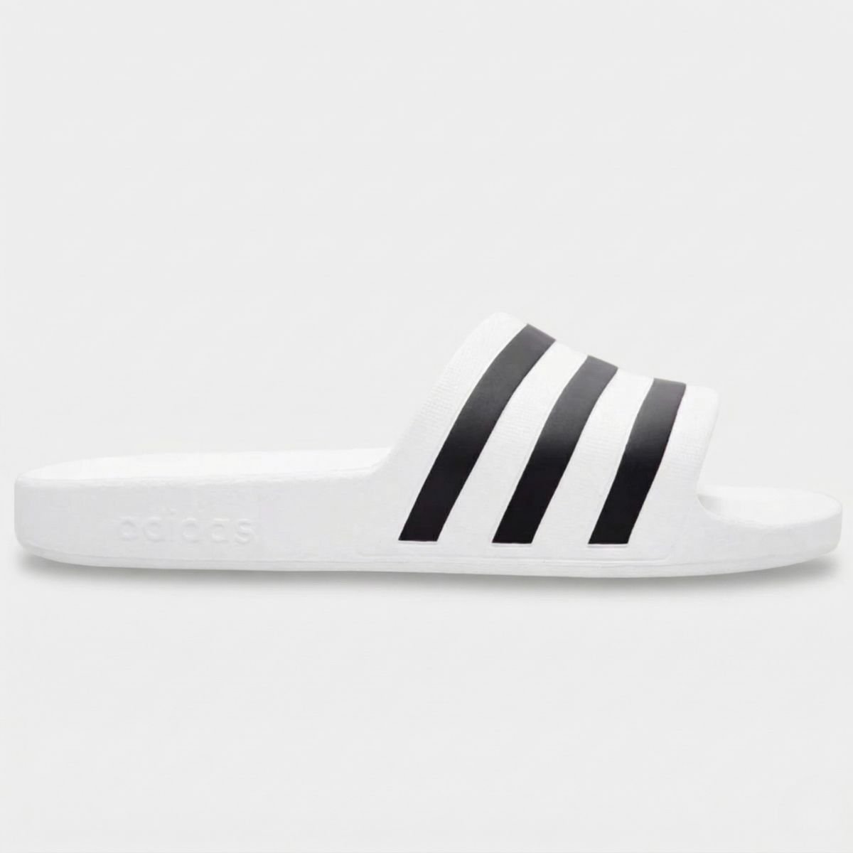 Chinelo Adidas Adilette Unissex - Branco e Preto Branco 2