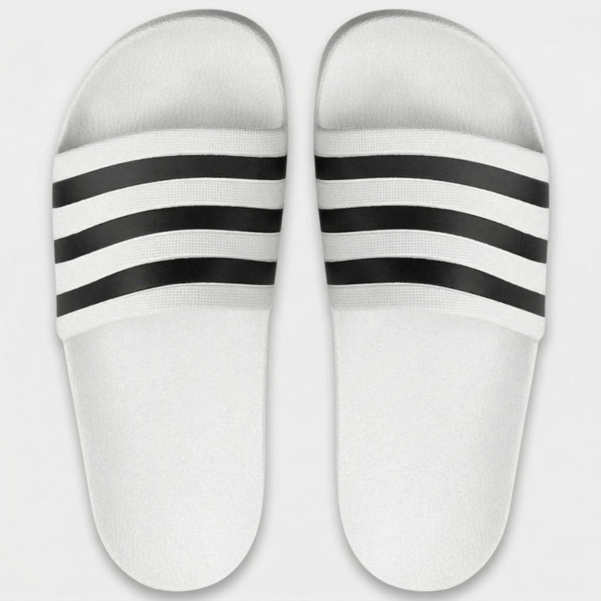 Chinelo Adidas Adilette Unissex - Branco e Preto Branco 3