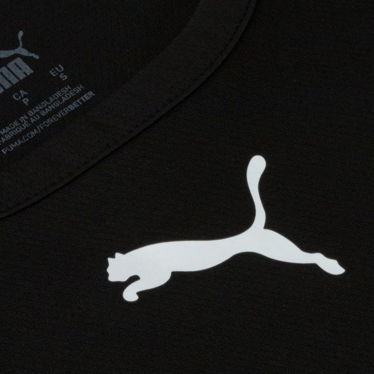 Camiseta Puma Team Rise Jersey Masculina - Preto e Branco Preto 3