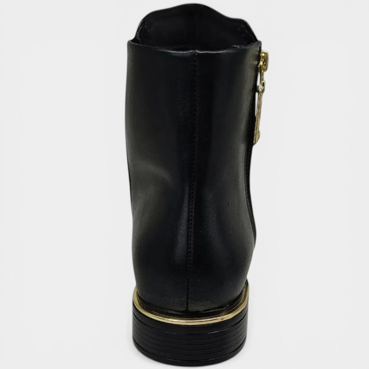 Bota Vizzano Cano Baixo Feminina - Preto Preto 3