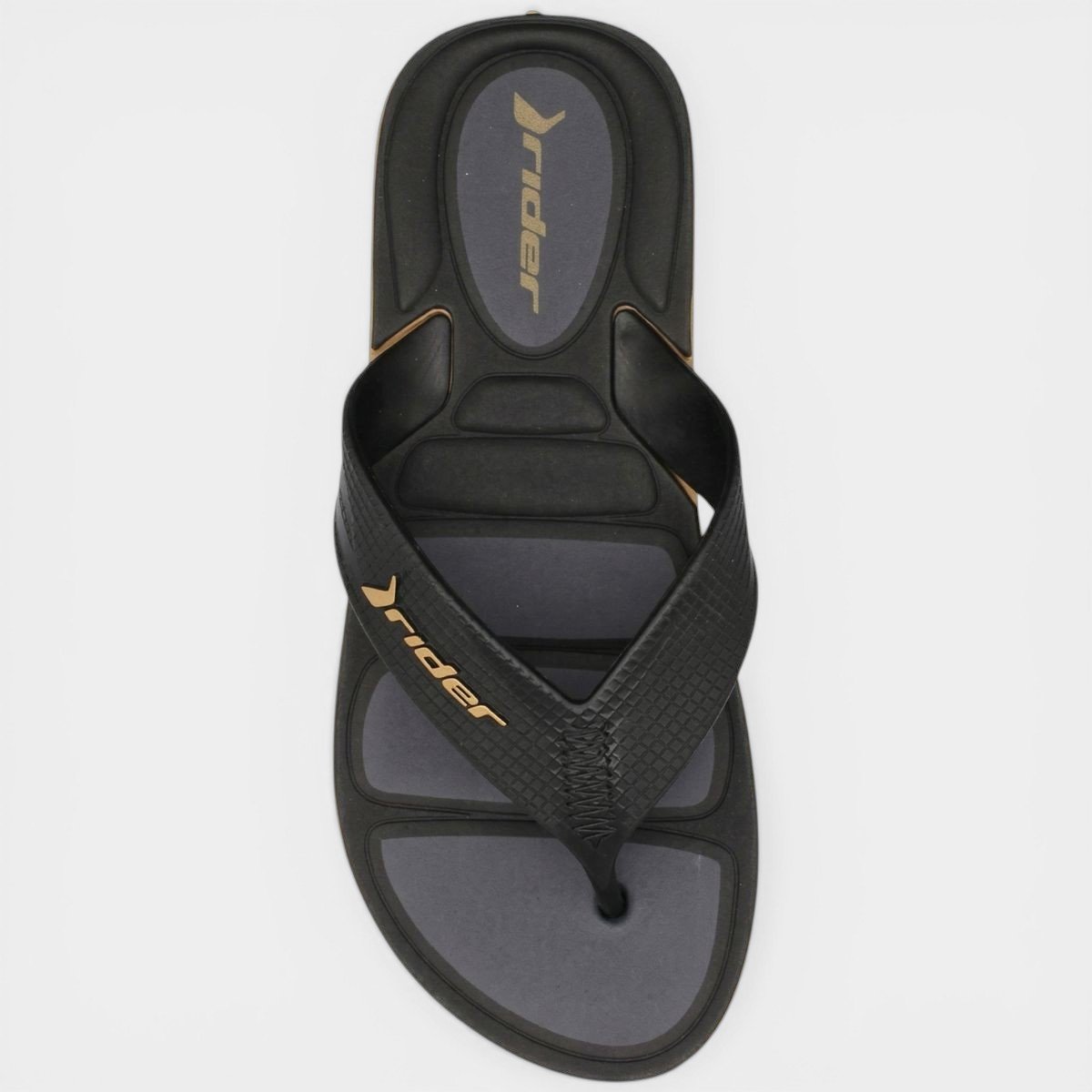 Chinelo Rider Pulse II Masculino - Preto e Bege Cinza 3