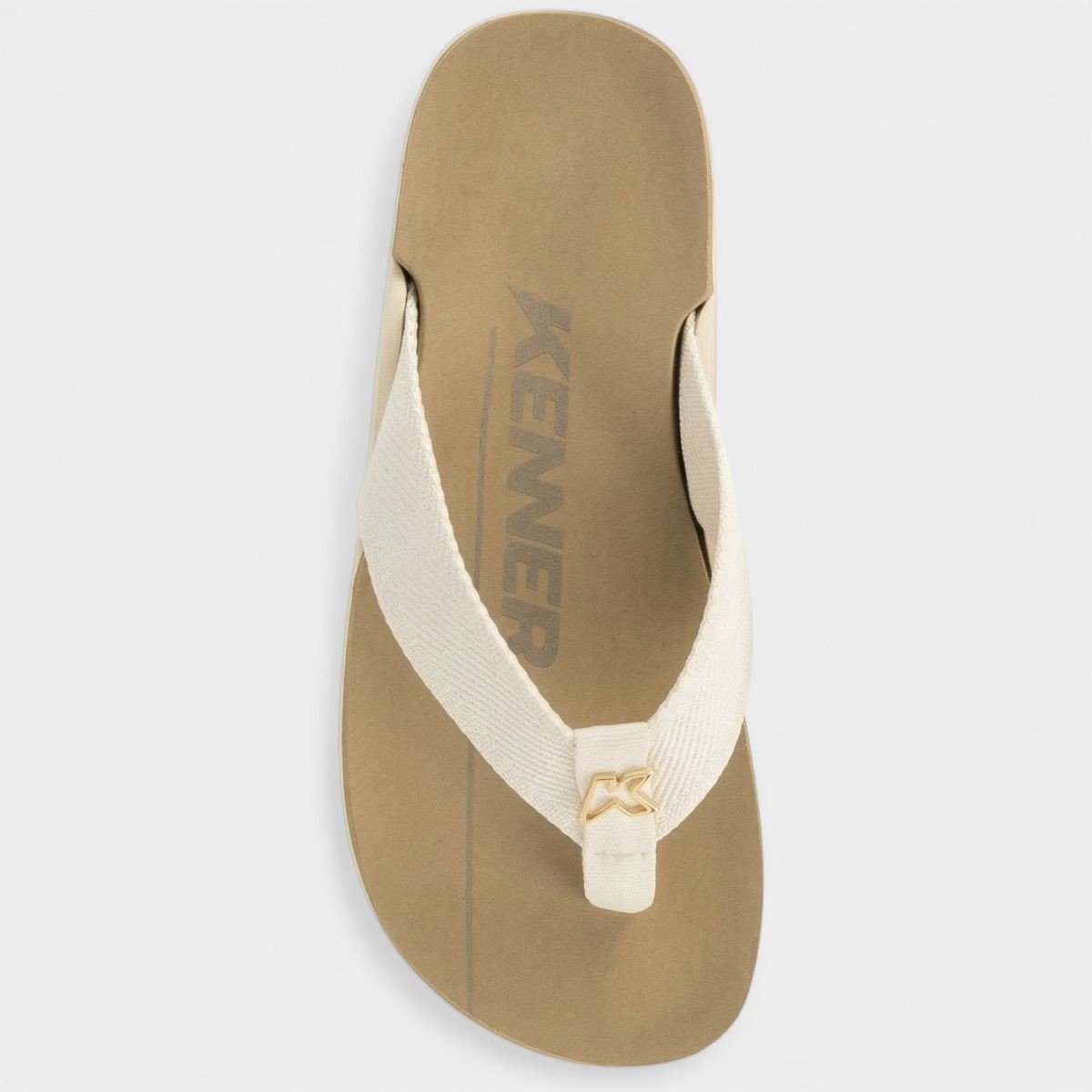 Sandália Kenner NK6 Gold Masculino - Off White e Bege Cinza 3