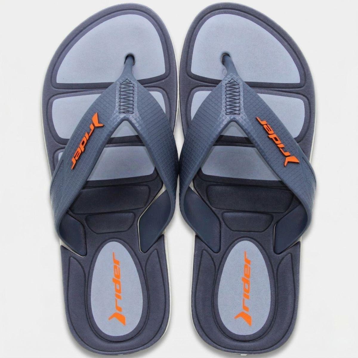 Chinelo Rider Pulse II Masculino - Preto e Cinza