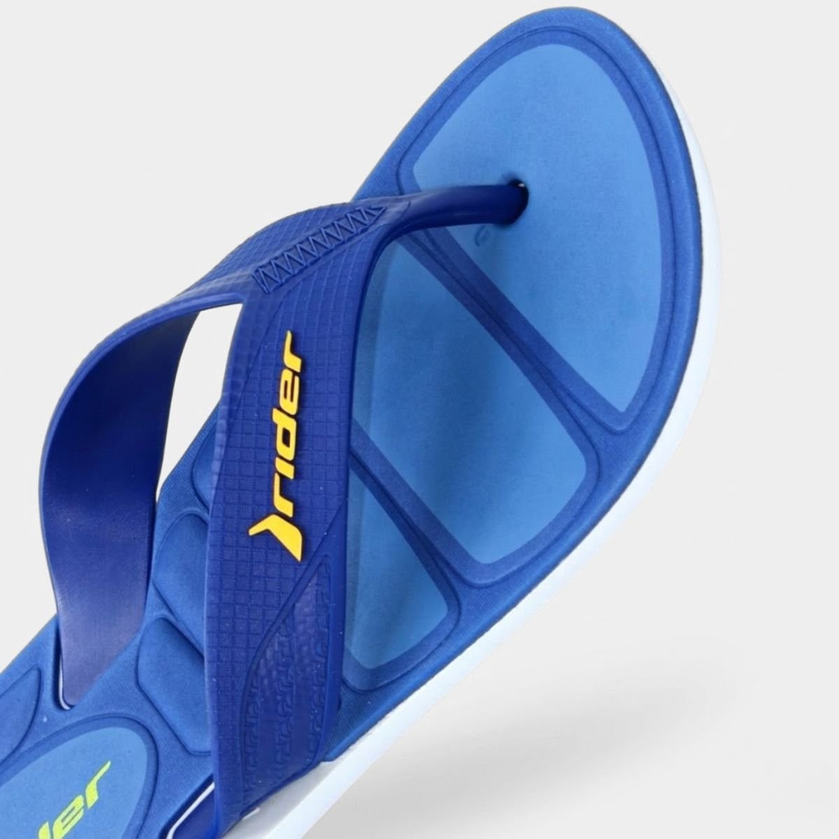 Chinelo Rider Pulse II Masculino - Azul e Amarelo Cinza 4