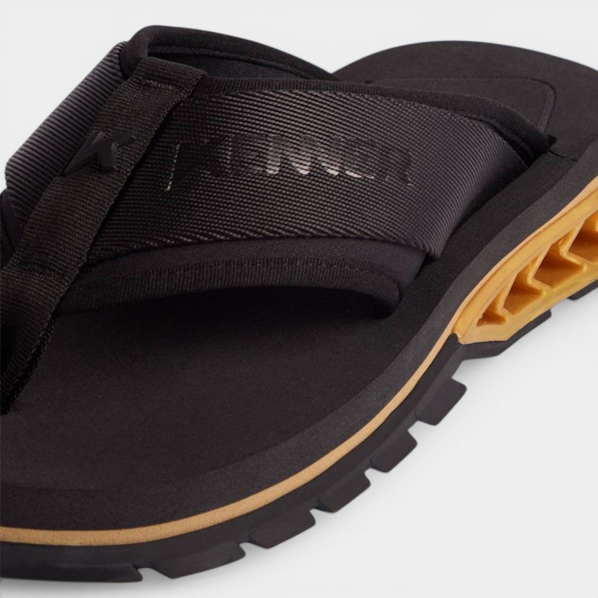 Chinelo Kenner Rakka Sport Masculino - Preto e Dourado Preto 4