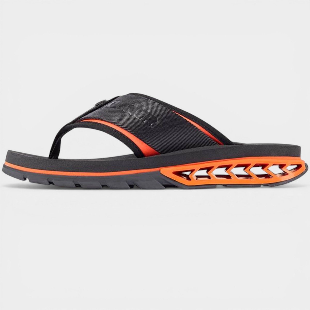 Chinelo Kenner Rakka Sport Masculino - Preto e Laranja Cinza 3