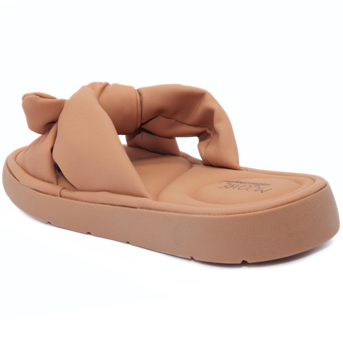 Chinelo Modare Ultraconforto Ortopédico Laço Feminino - Marrom Cinza 4
