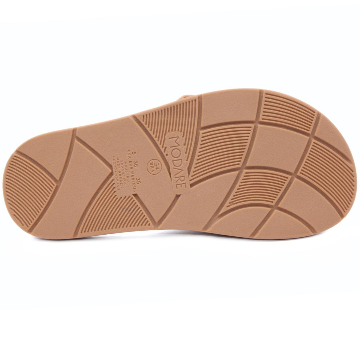 Chinelo Modare Ultraconforto Ortopédico Laço Feminino - Marrom Cinza 5
