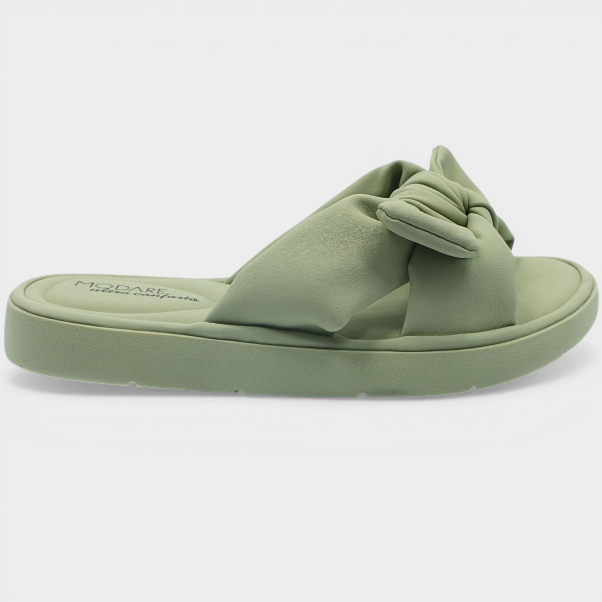 Chinelo Modare Ultraconforto Ortopédico Laço Feminino - Verde Cinza 2
