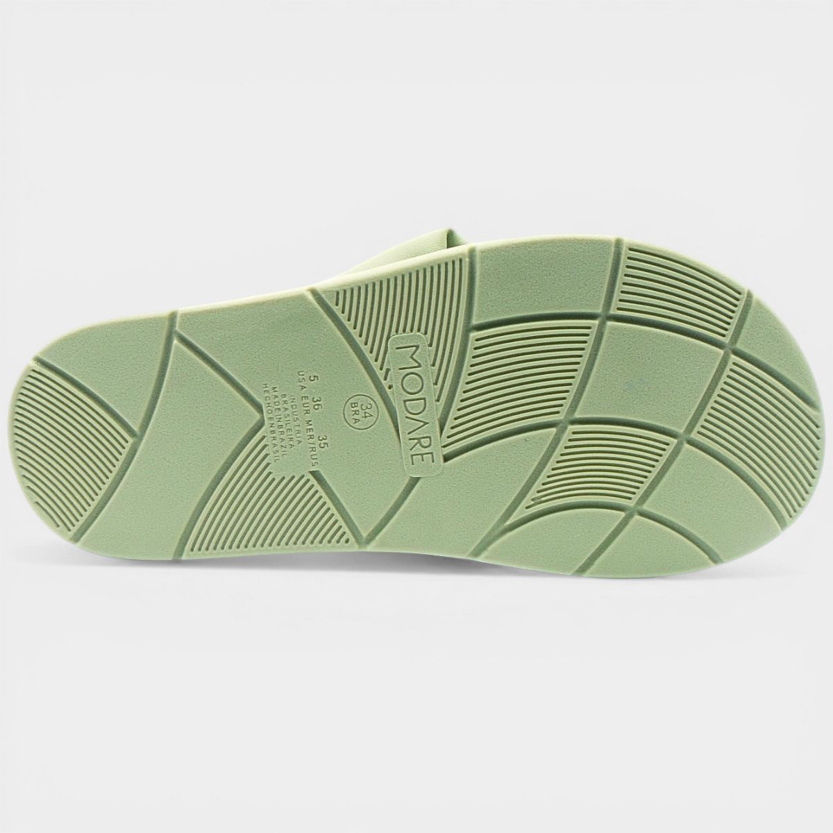 Chinelo Modare Ultraconforto Ortopédico Laço Feminino - Verde Cinza 5