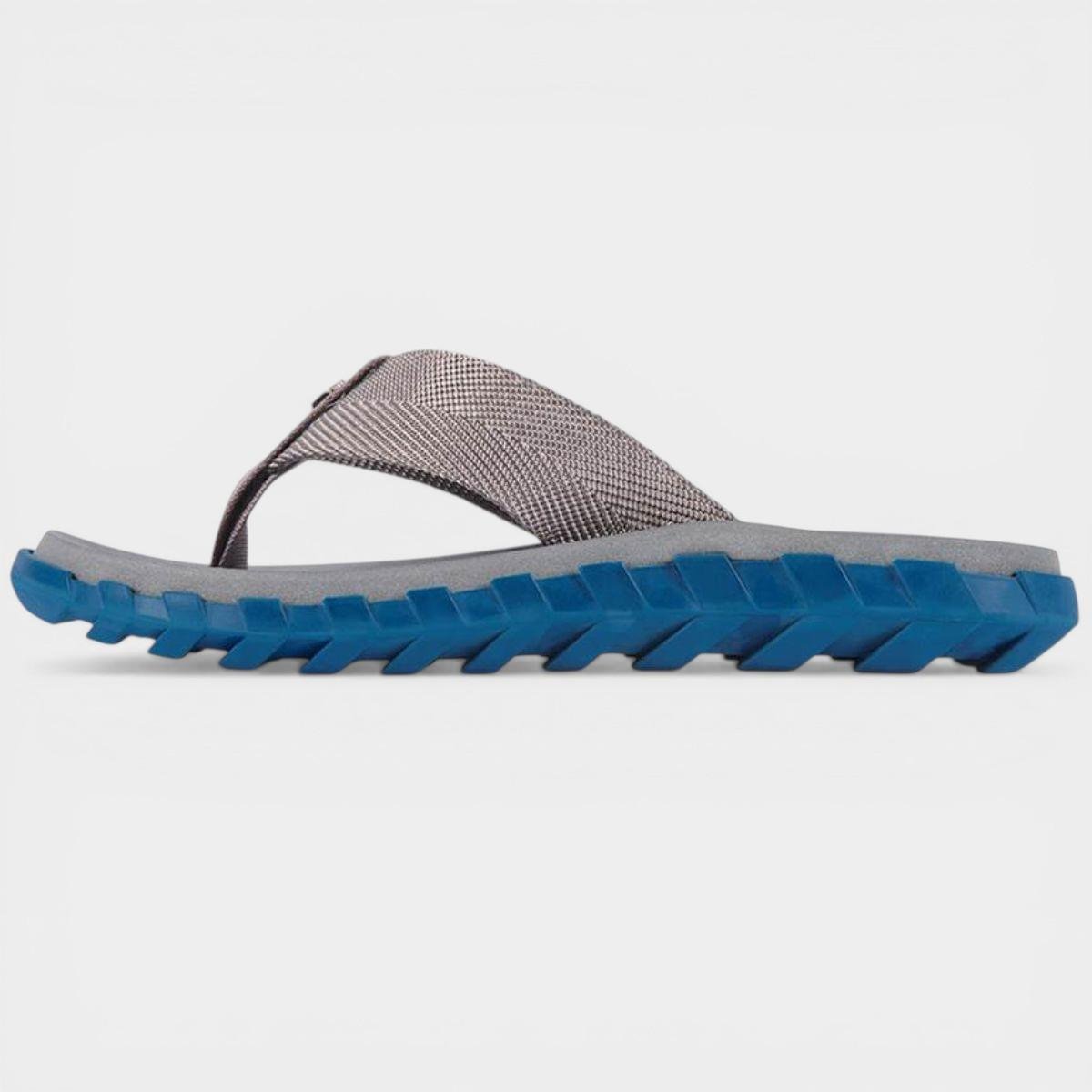Chinelo Kenner Megah Masculino - Cinza e Azul Escuro Cinza 3
