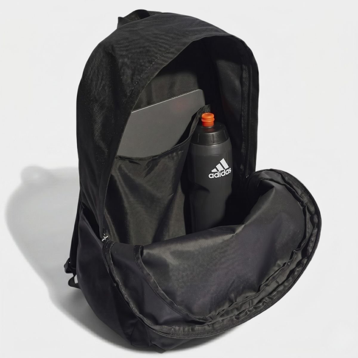 Mochila Adidas Clássica 3 Barras - Preto Cinza 4