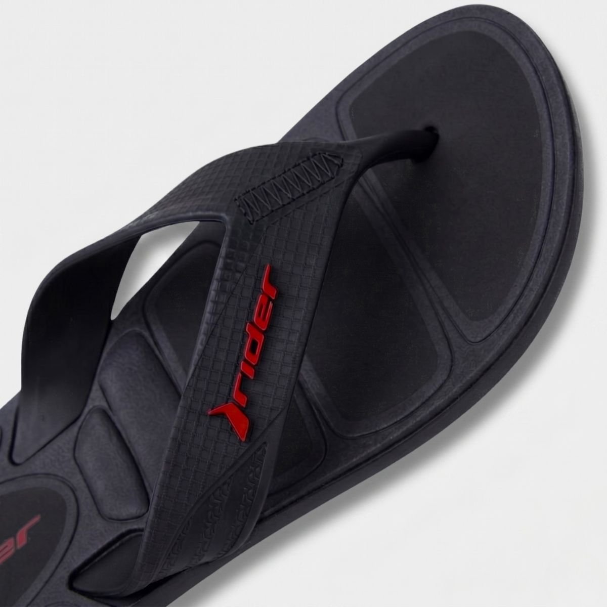 Chinelo Rider Pulse II Masculino - Preto e Vermelho Cinza 4
