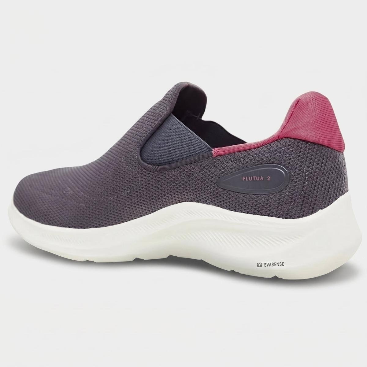 Tênis Olympikus Flutua 2 Feminino - Cinza e Rosa Cinza 3