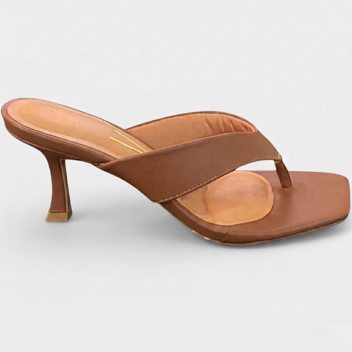 Tamanco Vizzano Salto Baixo Feminino - Marrom Marrom 2