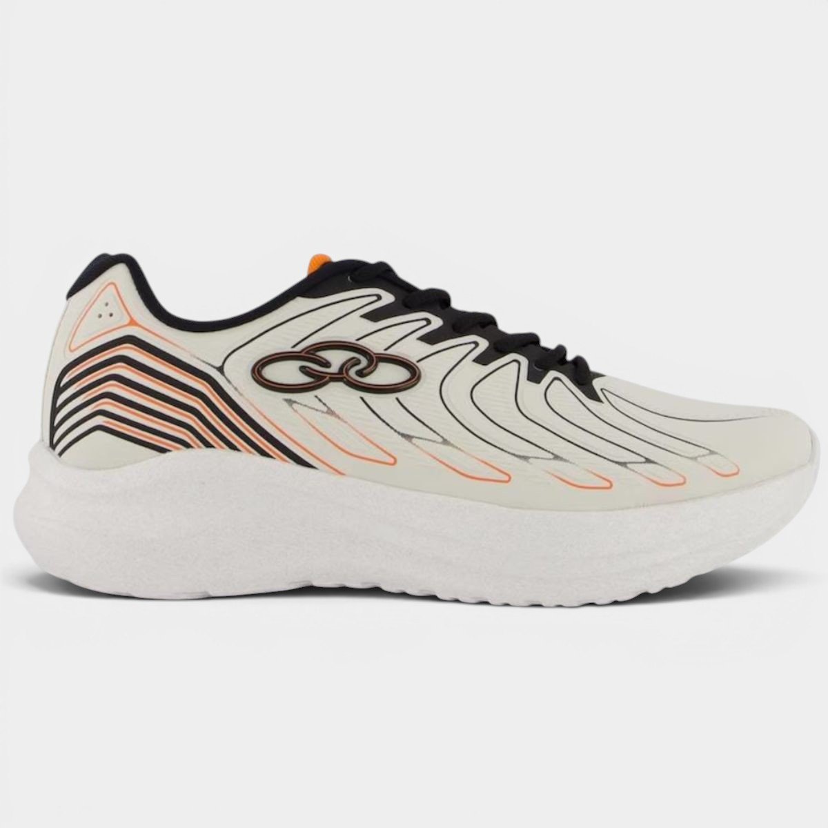 Tênis Olympikus Volcan 2 Masculino - Off White e Preto Cinza 2