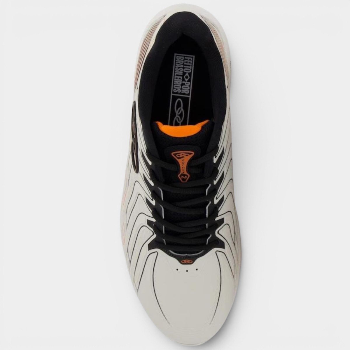 Tênis Olympikus Volcan 2 Masculino - Off White e Preto Cinza 3