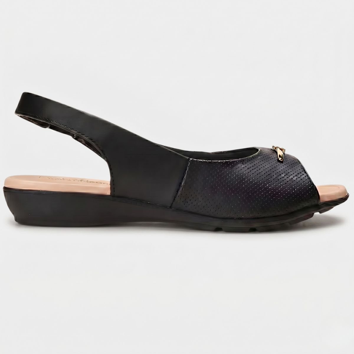 Tamanco Modare UltraConforto Strech Feminino - Preto Cinza 2