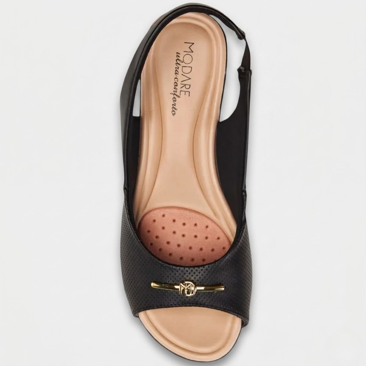 Tamanco Modare UltraConforto Strech Feminino - Preto Cinza 3