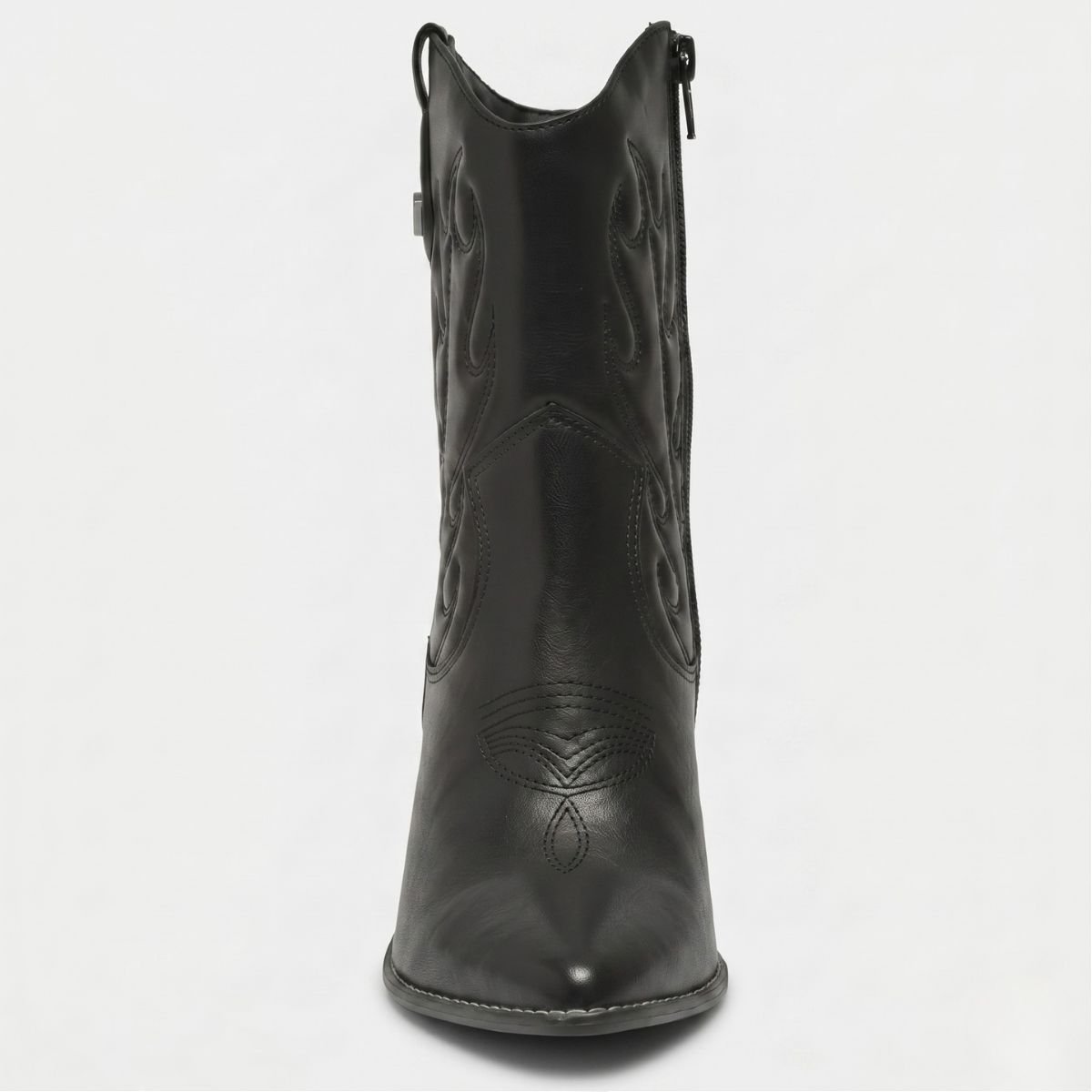 Bota Via Marte Western Cano Médio Feminina - Preto Preto 3