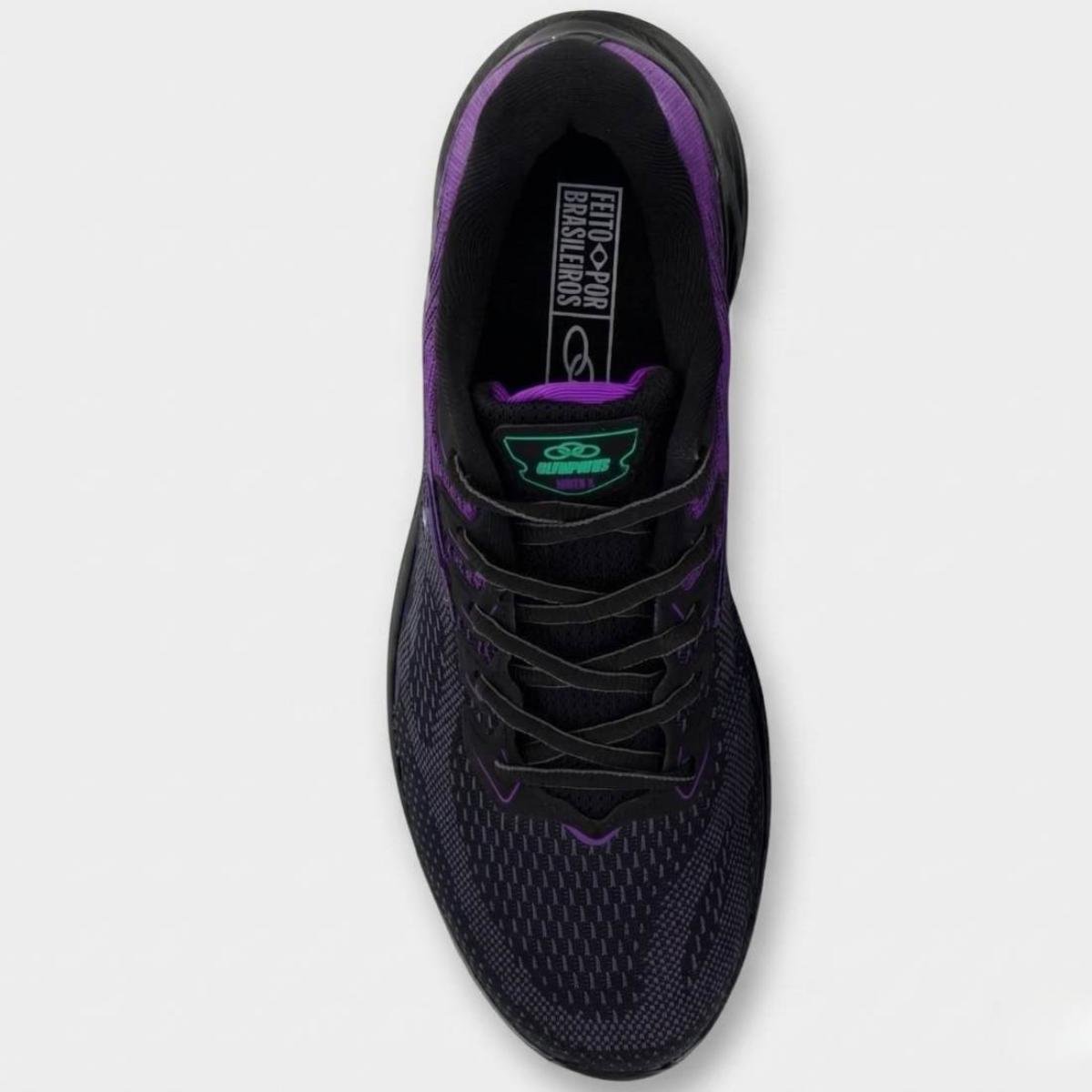 Tênis Olympikus Index 3 Feminino - Preto e Roxo Preto 4
