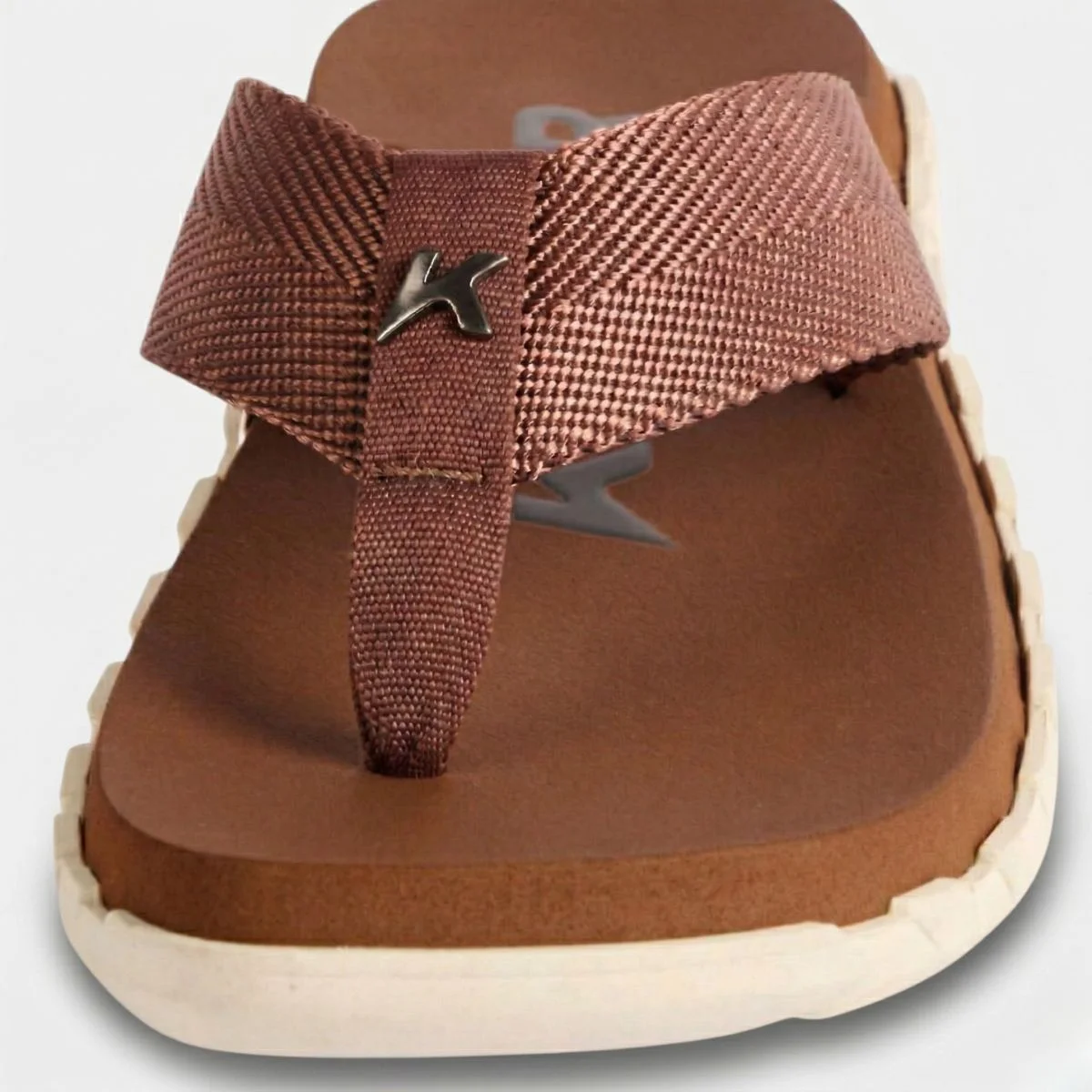 Chinelo Kenner Megah Masculino - Marrom Cinza 4