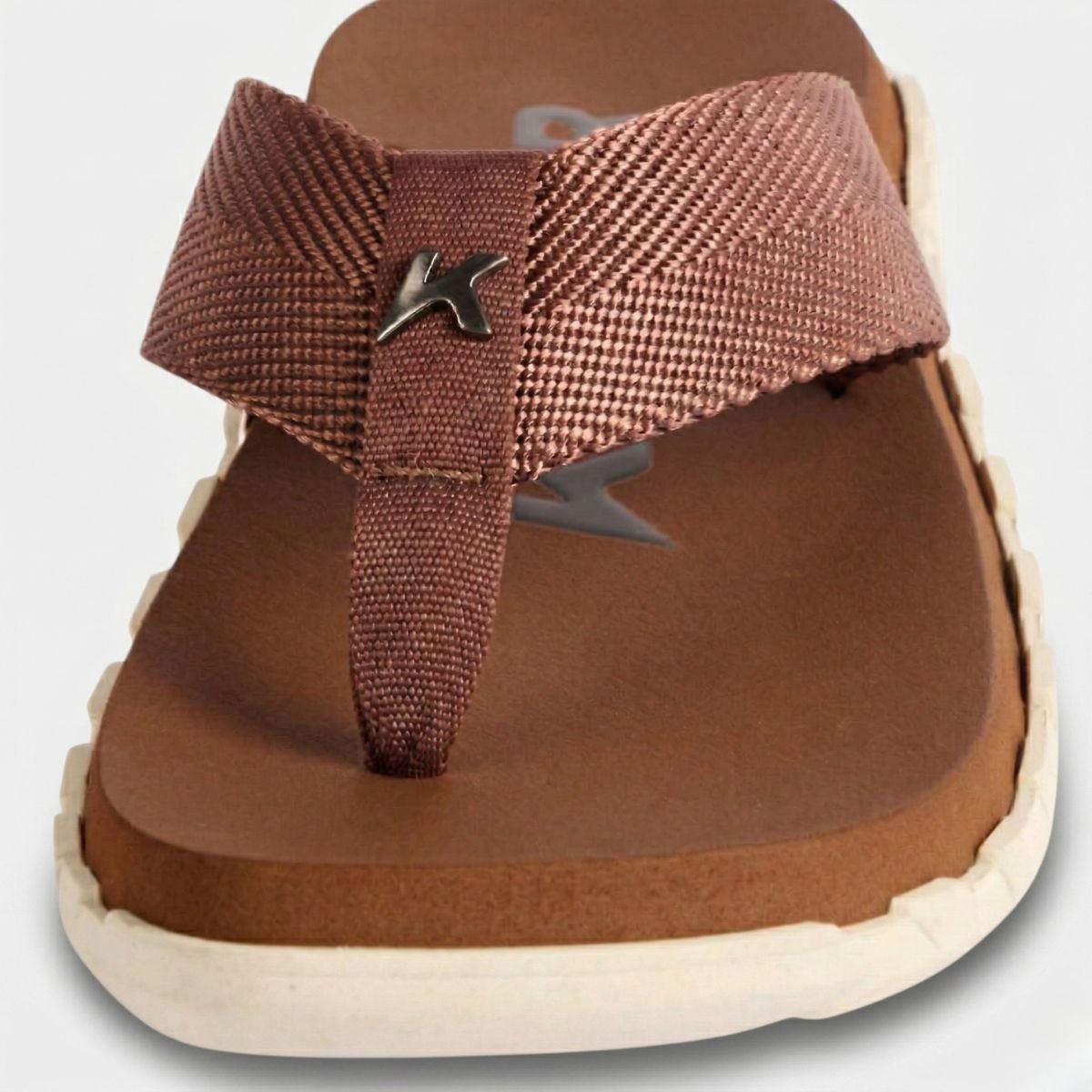 Chinelo Kenner Megah Masculino - Marrom Cinza 4
