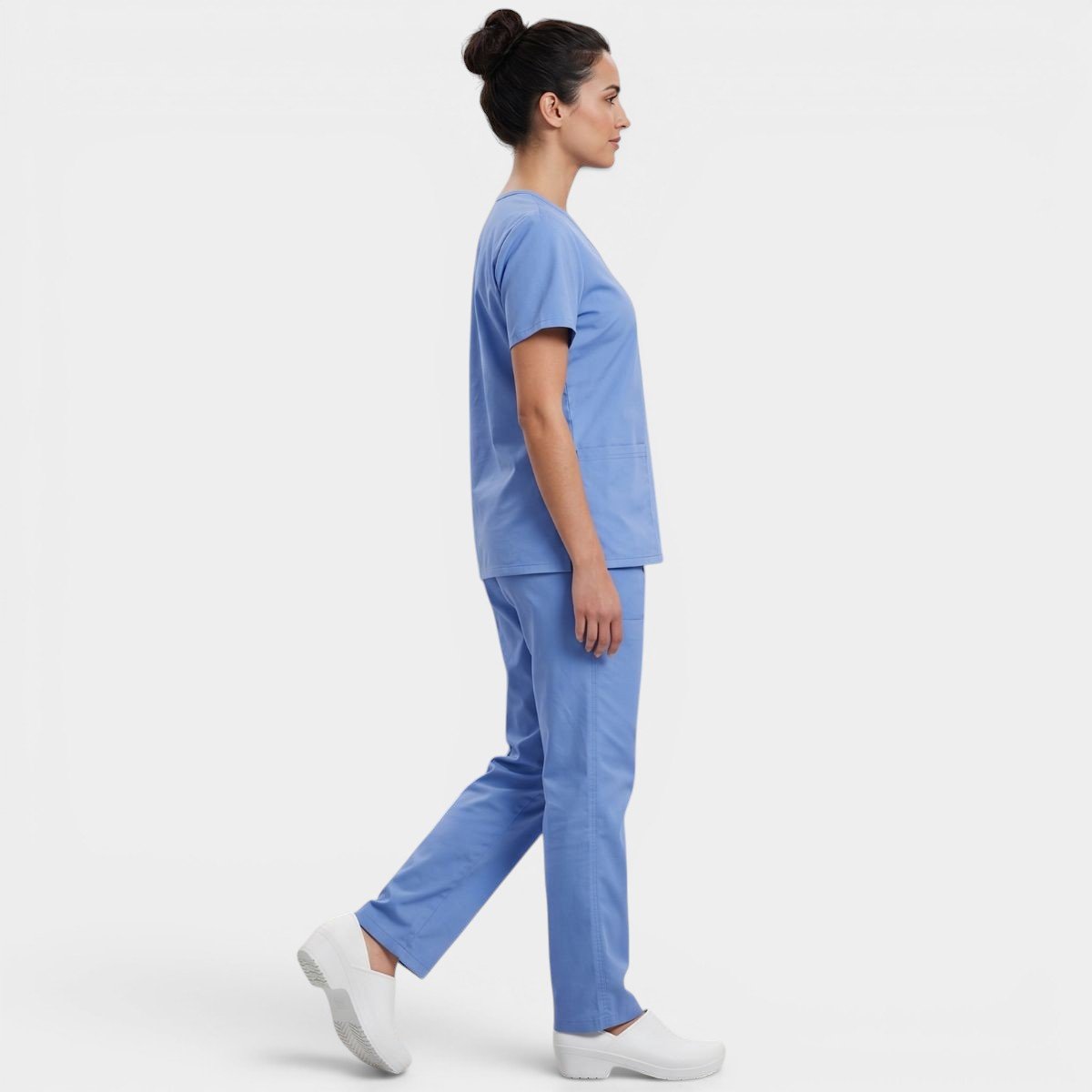Sapato Ortopédico Boaonda Works Susi Feminino - Branco Cinza 5