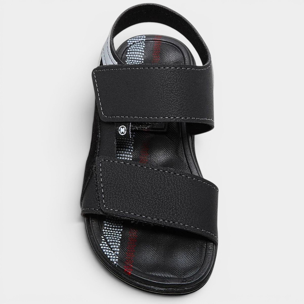 Sandália Molekinho Camurça Velcro Menino - Preto Preto 3