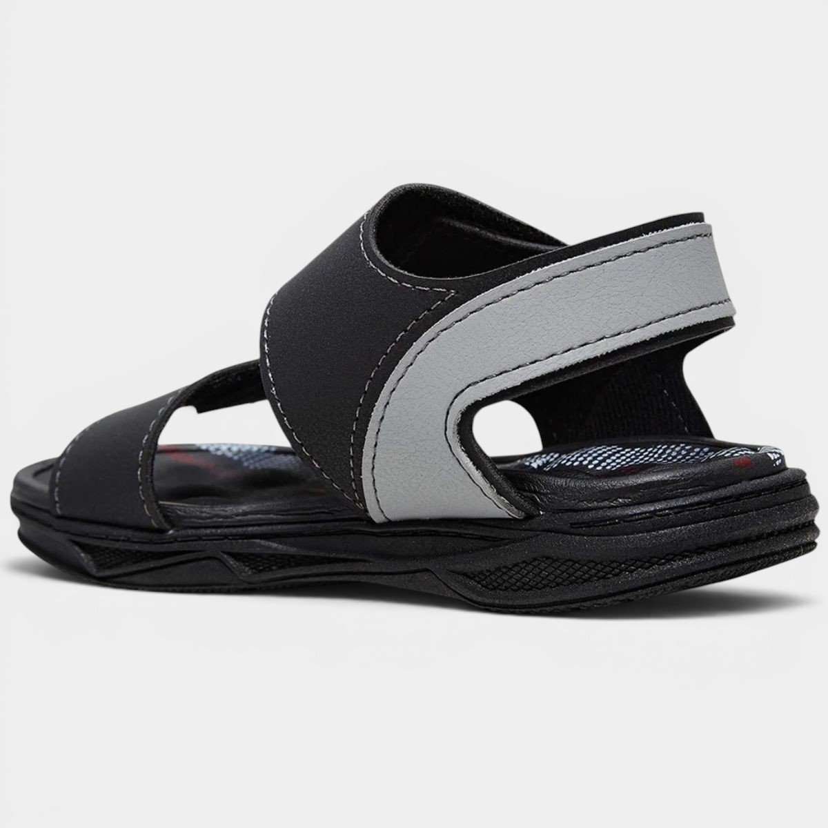 Sandália Molekinho Camurça Velcro Menino - Preto Preto 4