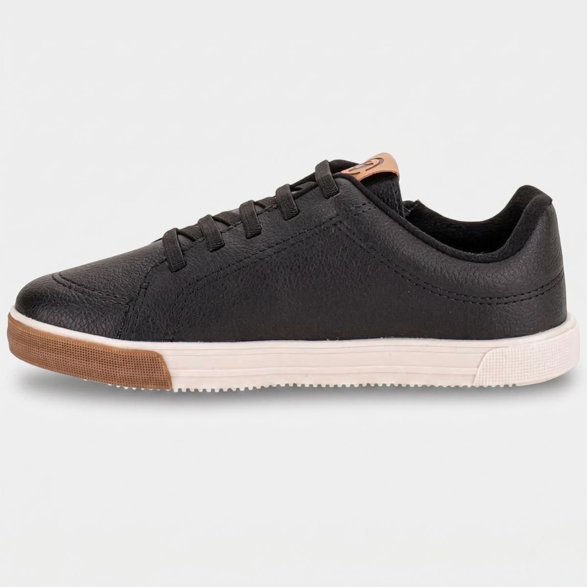 Tênis Infantil Molekinho Zíper Lateral Menino - Preto Cinza 4