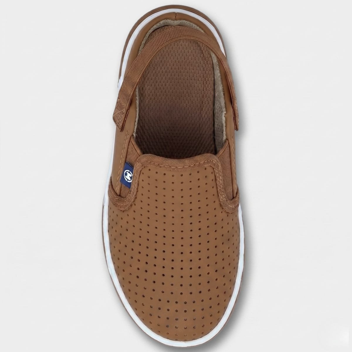 Slip On Infantil Molekinho Microperfuros Casual - Caramelo Cinza 3