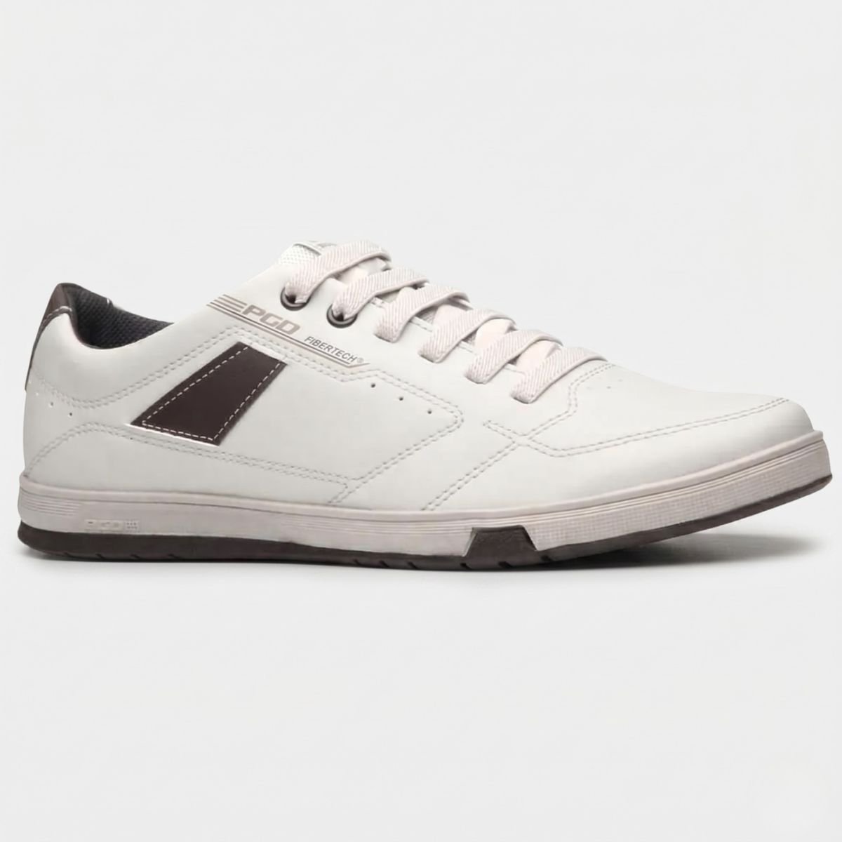 Tênis Pegada Pgd Microfibra Masculino - Branco Branco 2