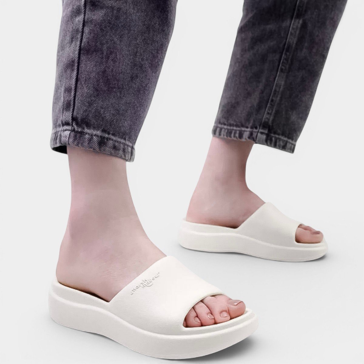 Tamanco Piccadilly Fun Marshmallow Feminino - Branco Branco 5